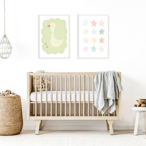 Pastel Stars Print
