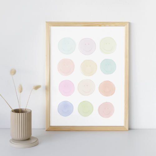 Pastel Smiles Print