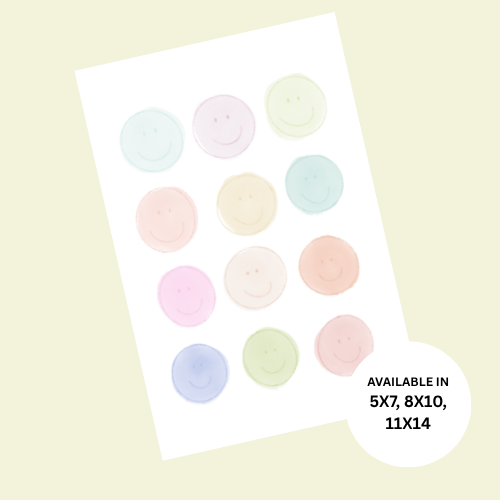 Pastel Smiles Print