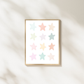 Pastel Stars Print