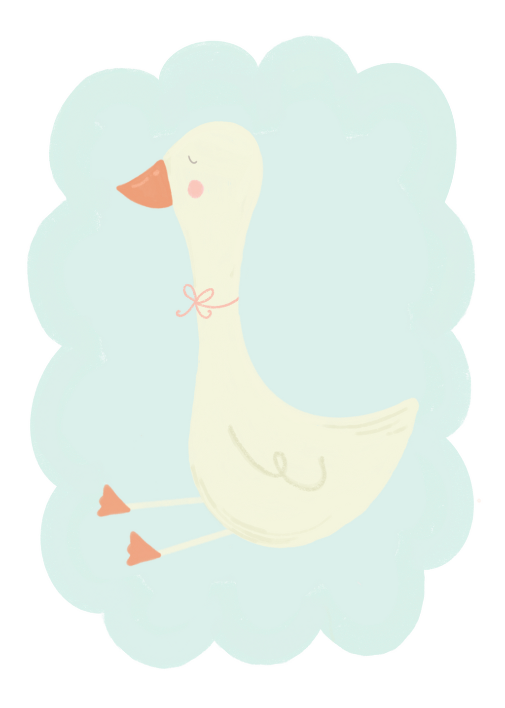 Goose in Aqua Card
