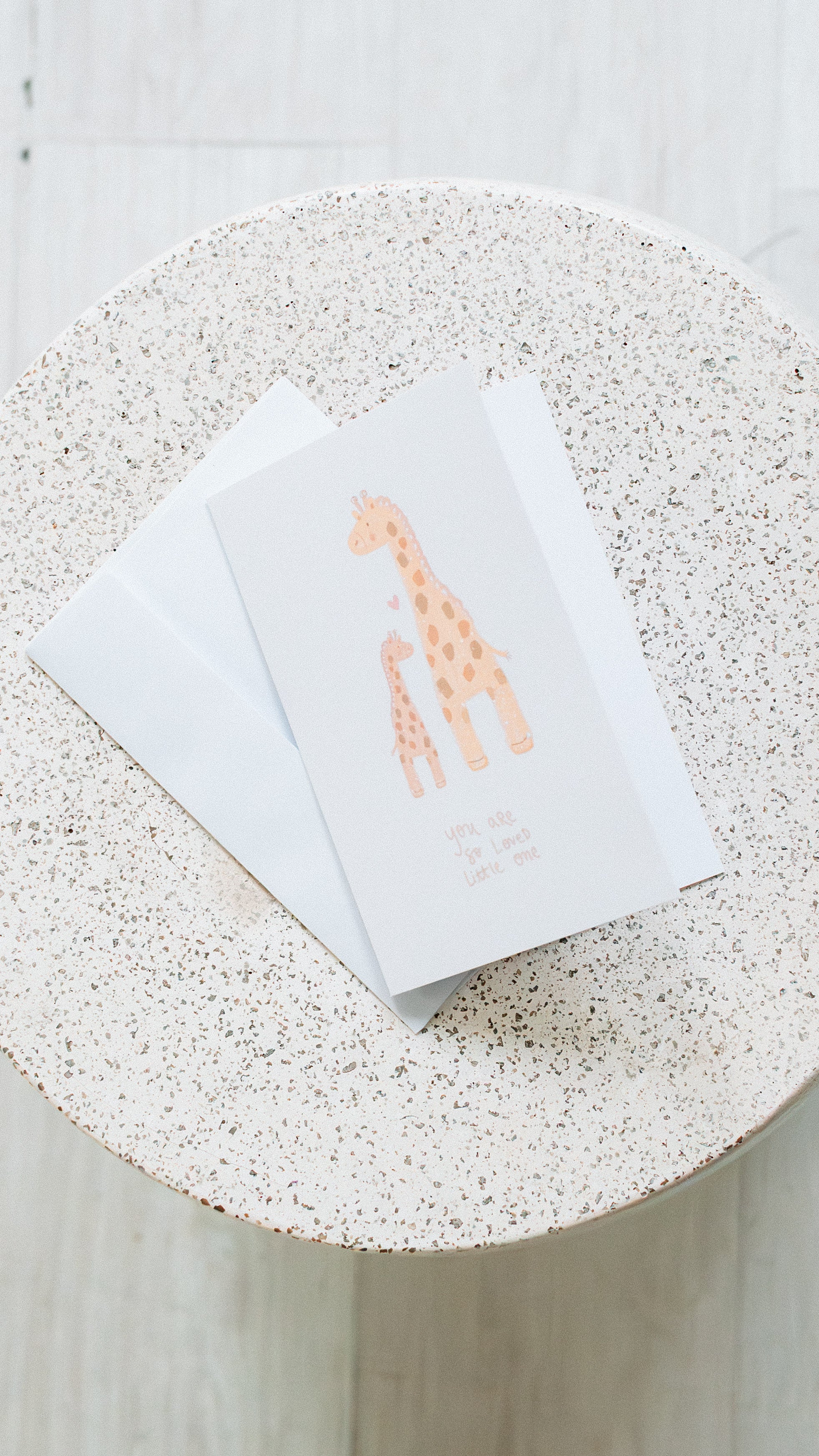 "You Are So Loved, Little One" Giraffes Card