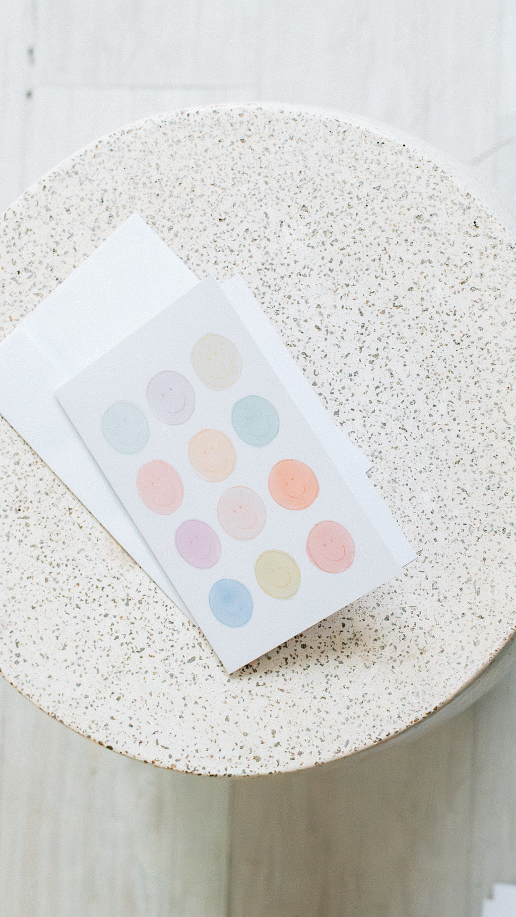 Pastel Smiley Faces Card