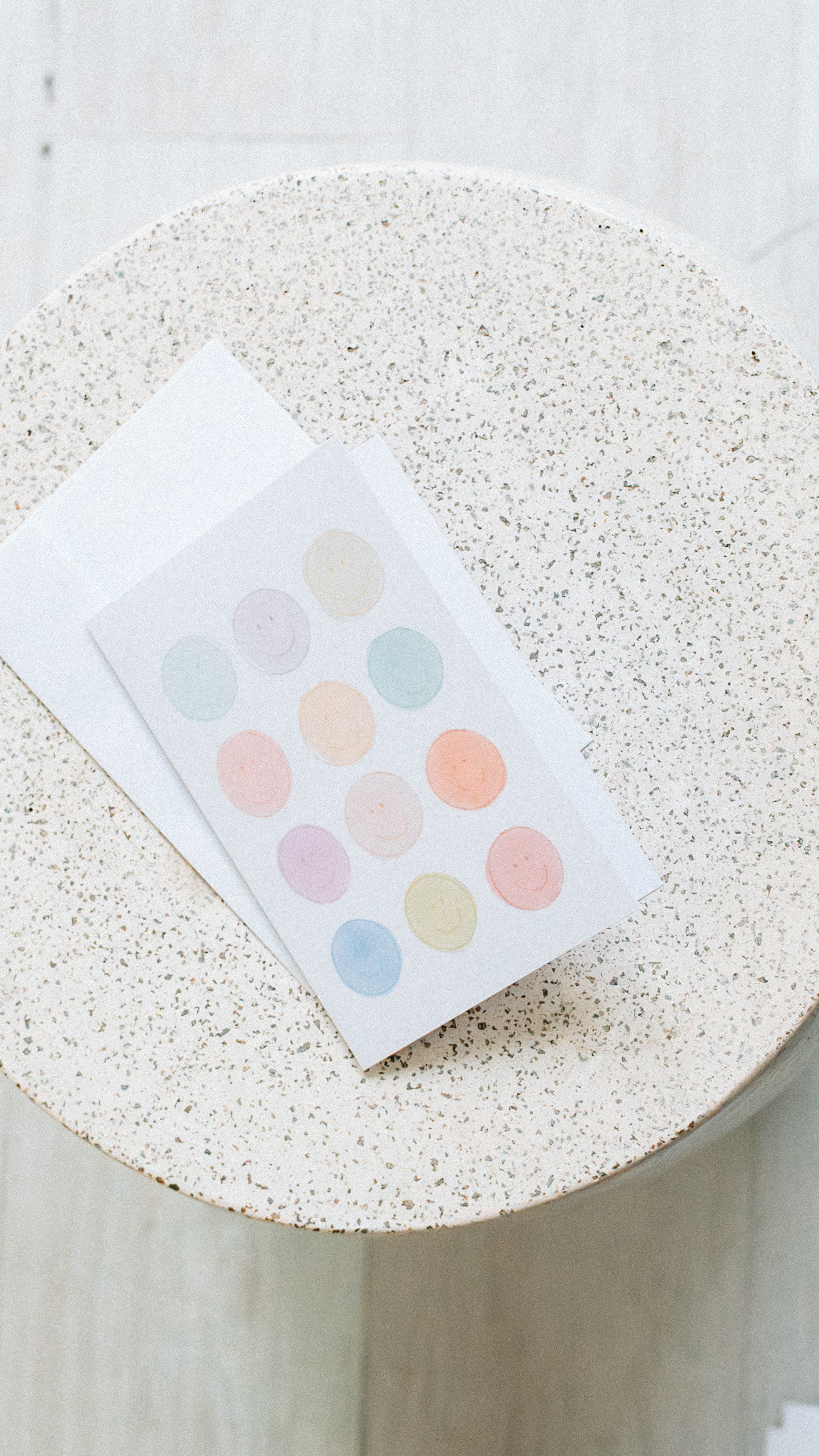 Pastel Smiley Faces Card
