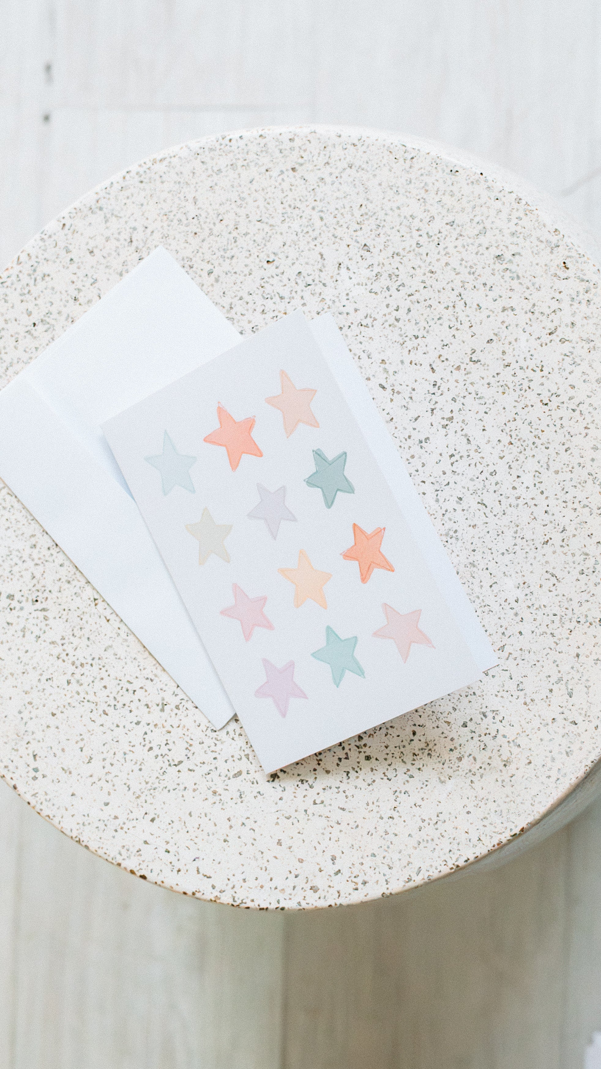 Pastel Stars Card