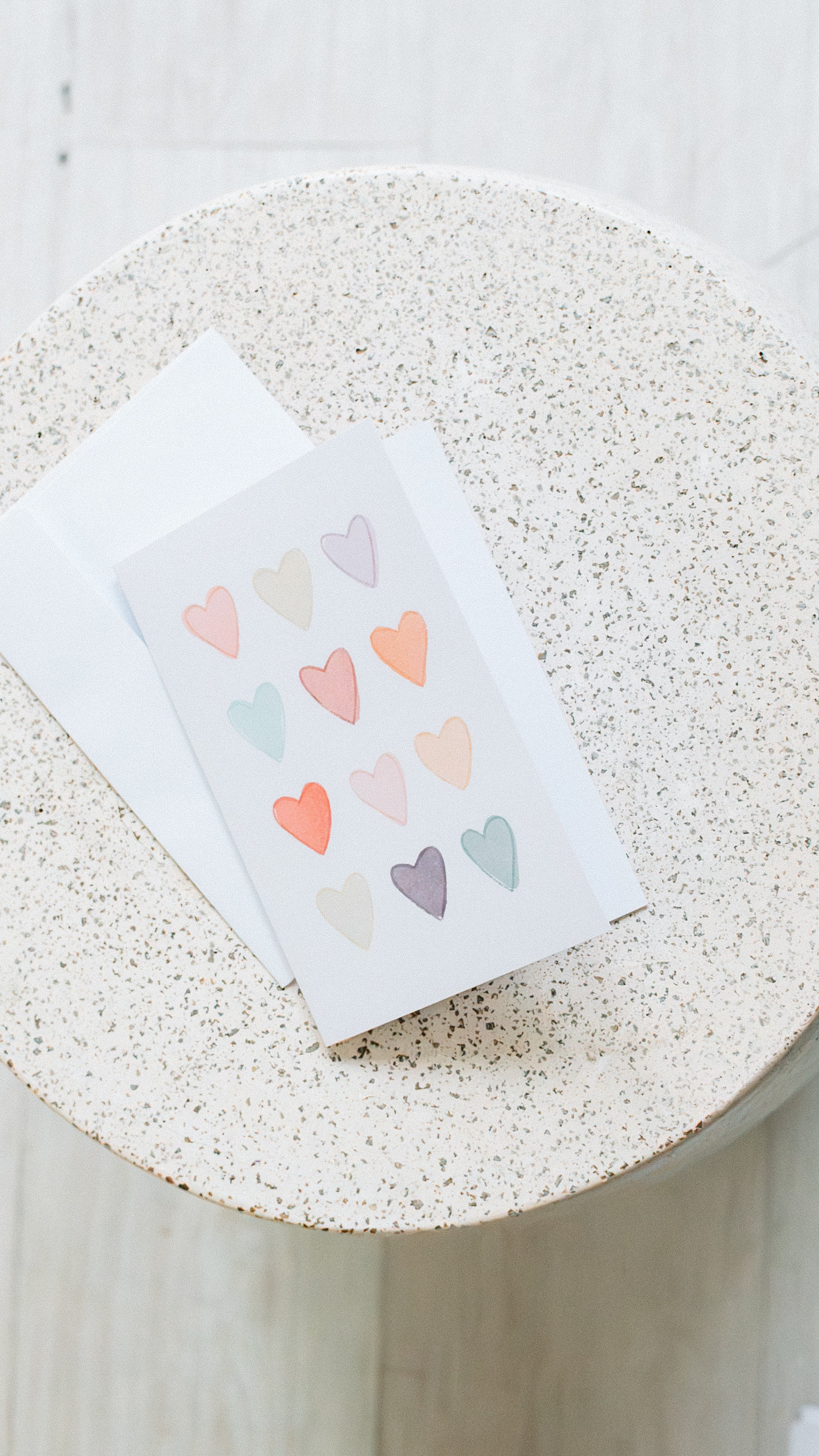 Pastel Hearts Cards