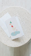 Ice Skater Goose Card