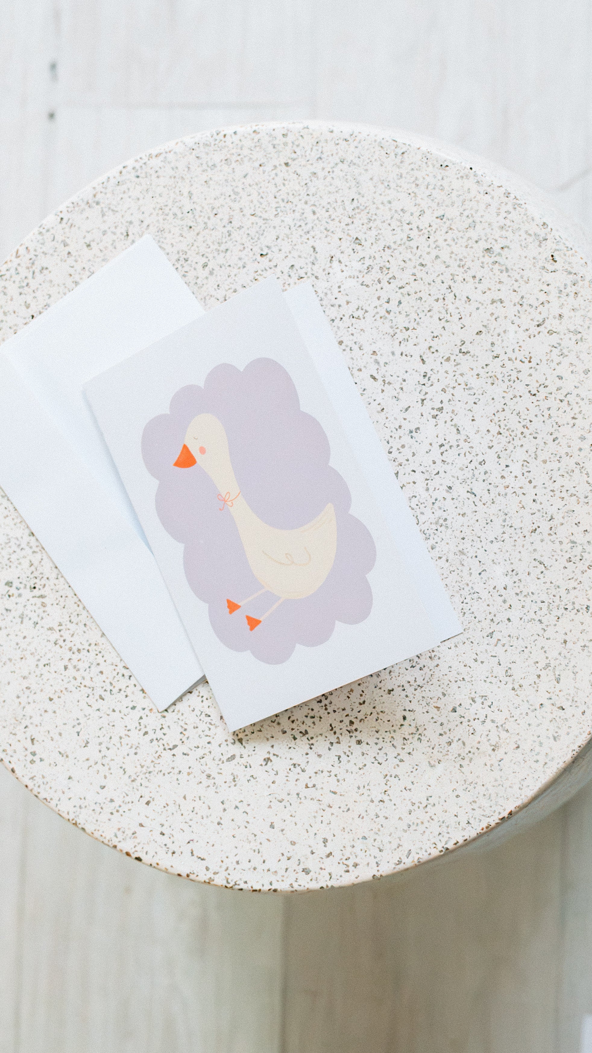 Goose in Lavender Card