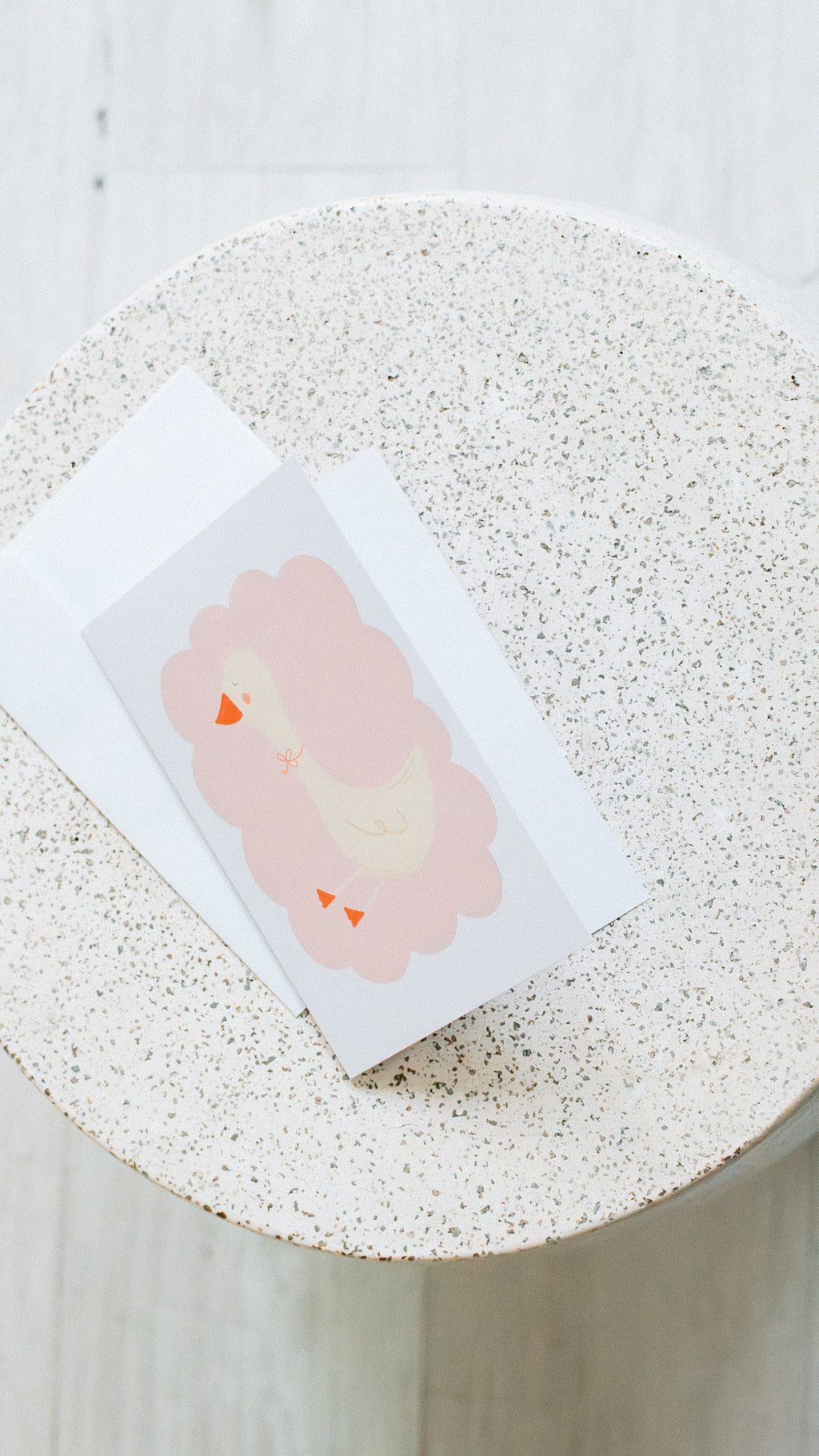 Goose in Pink Card
