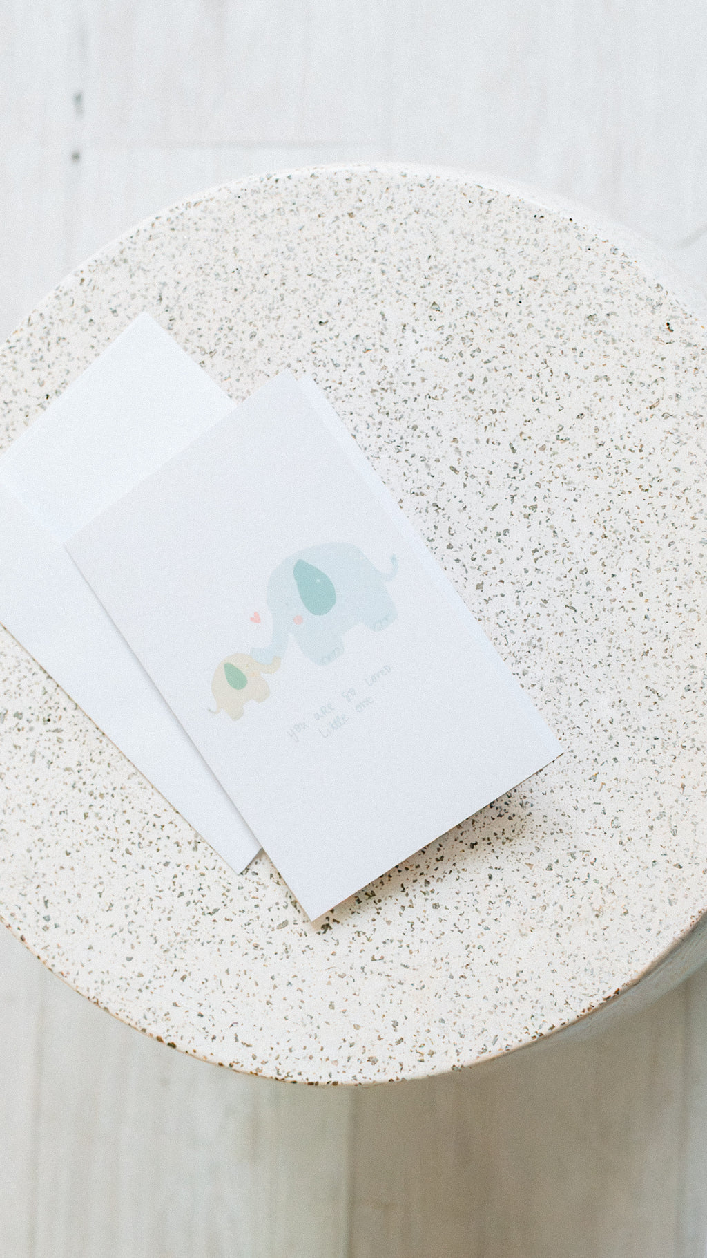 "You Are So Loved, Little One" Elephants Card