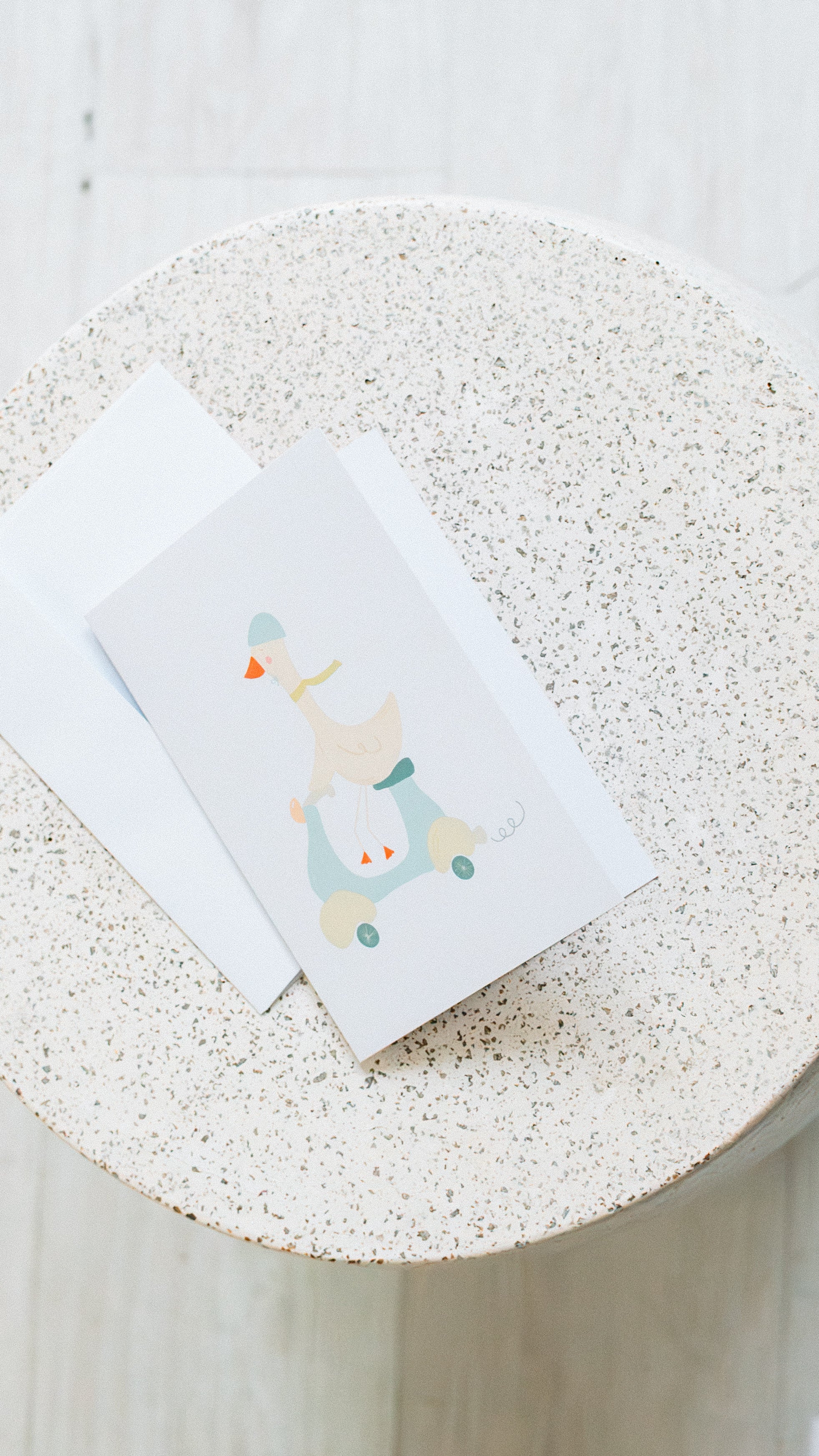Goose on Scooter Card