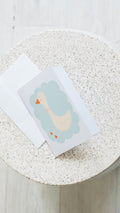 Goose in Aqua Card