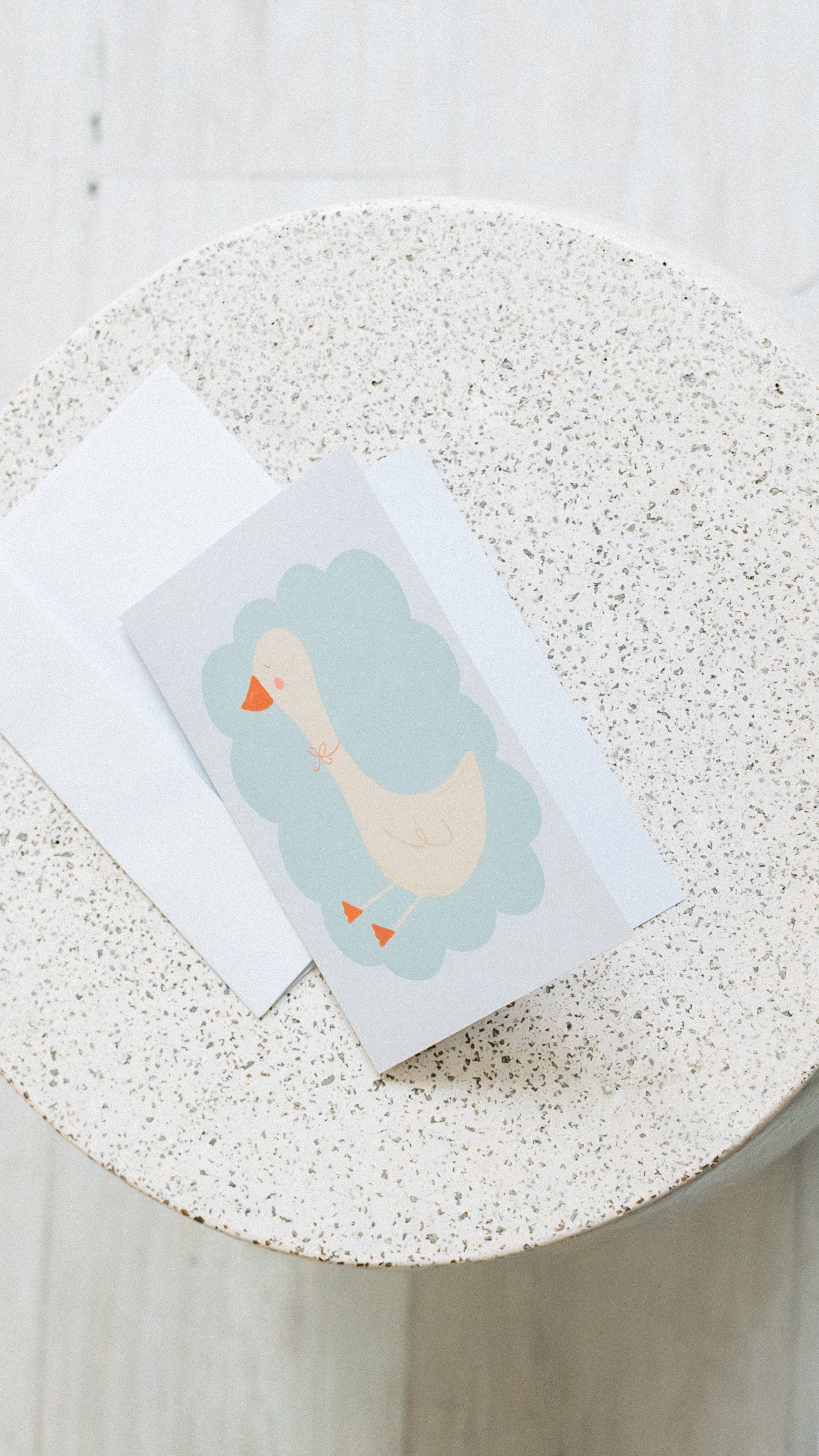 Goose in Aqua Card