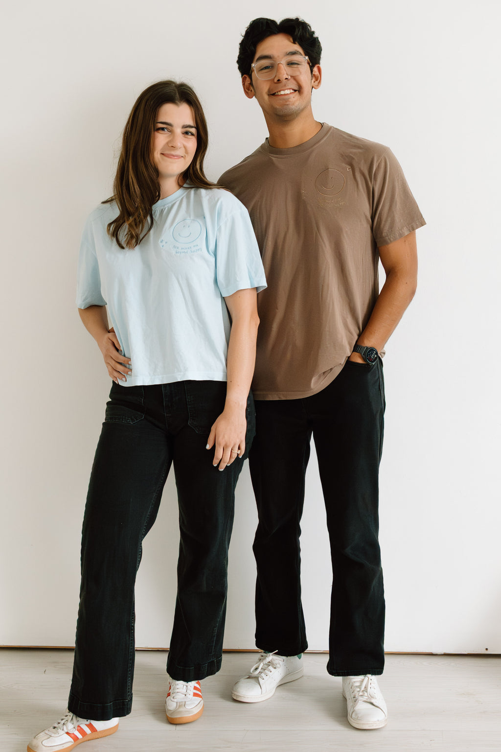"You Make Me Beyond Happy" Unisex Brown Tee