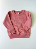 "You Are Magic" Embroidered Kids Crew Neck - Mauve