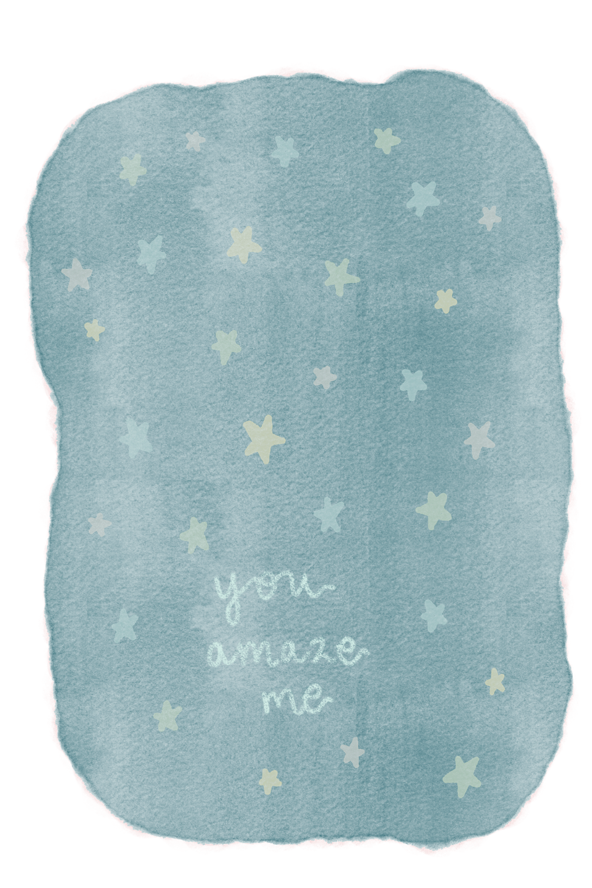 "You Amaze Me" Watercolor Card