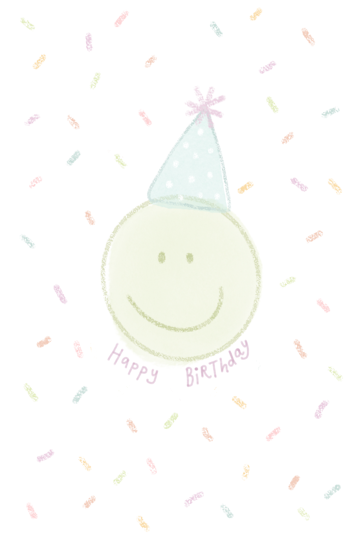 Party Smiley Face Celebration Card
